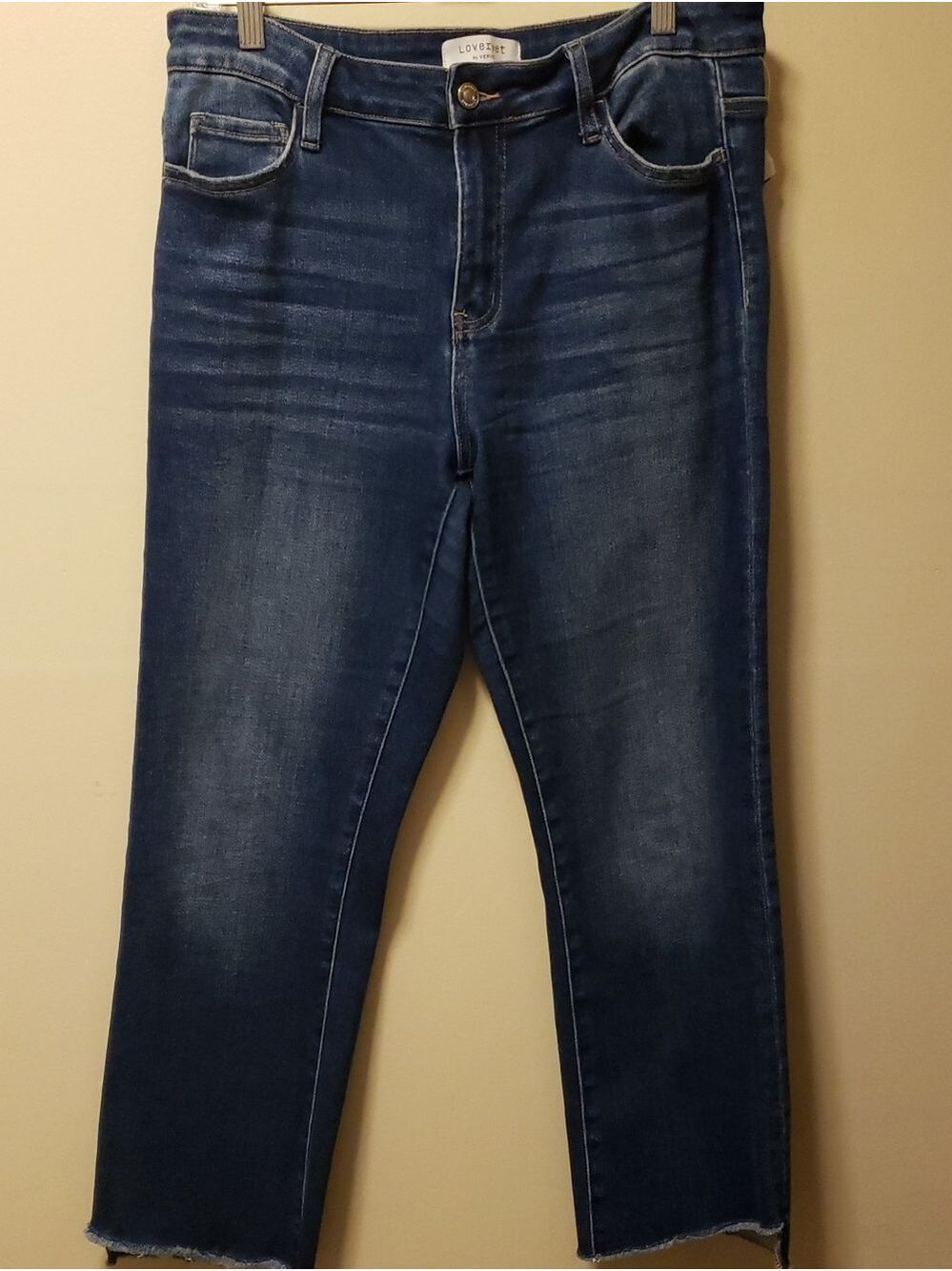 Lovervet Cropped Ankle Jeans - Dark Blue